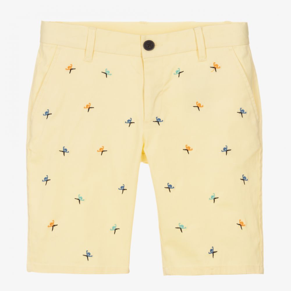 Hackett London Teen Boys Yellow Shorts Childrensalon Outlet