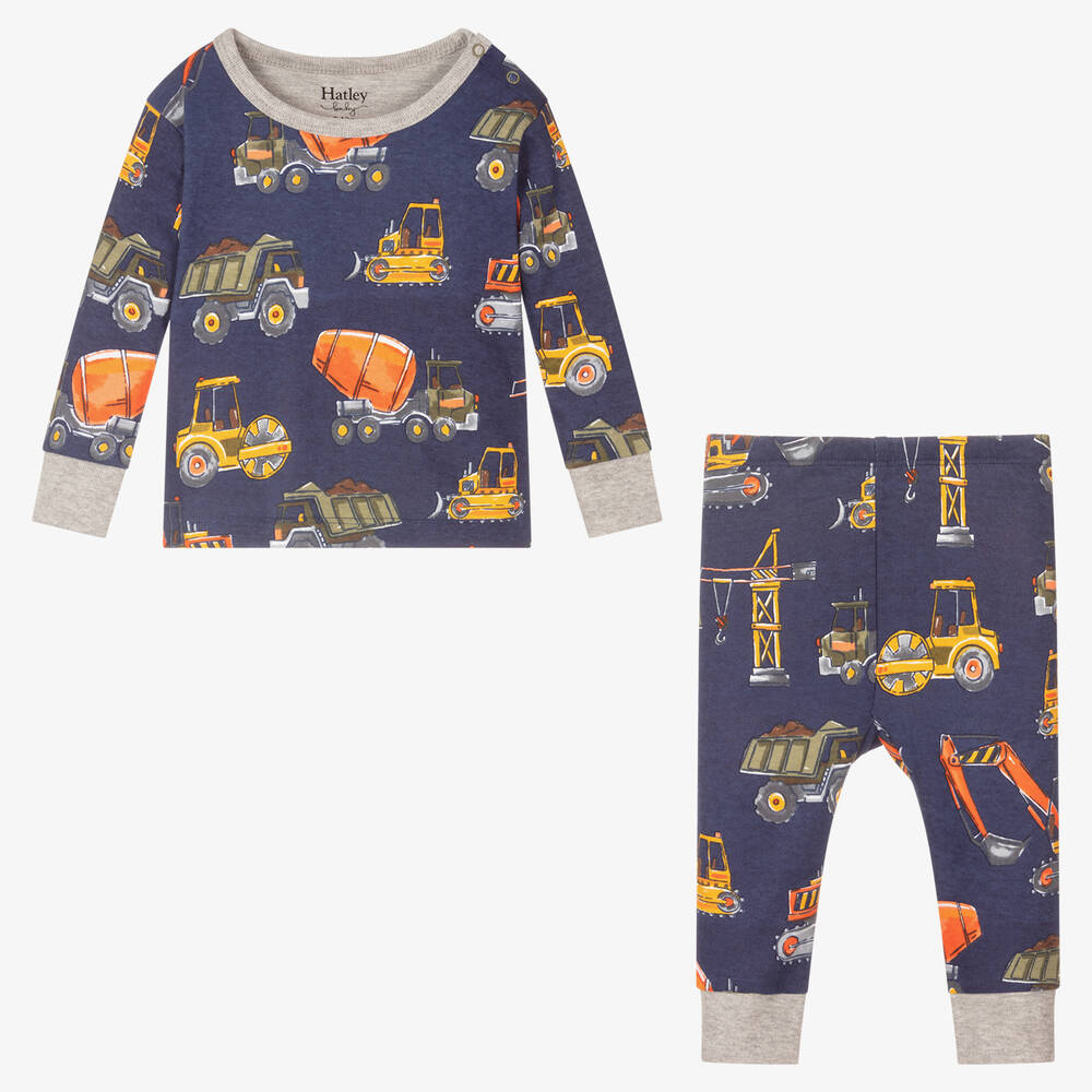 Hatley Baby Long Sleeve Graphic Tee - Construction