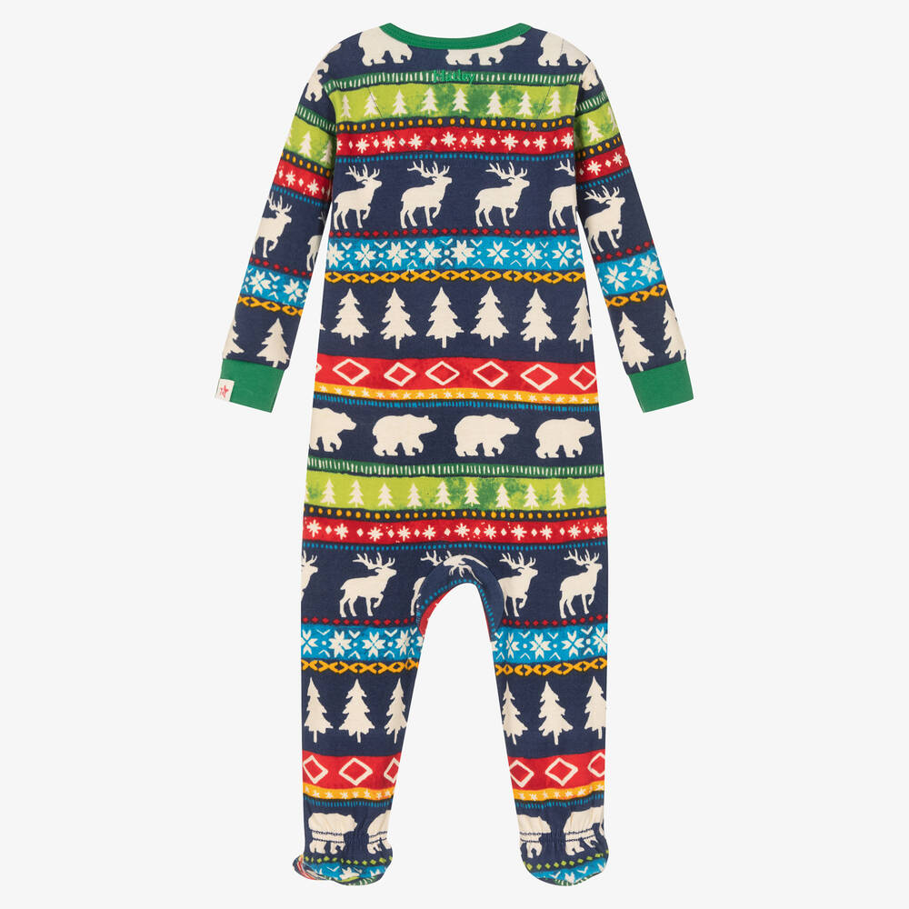 Hatley-Baby Boys Painted Fair Isle Babygrow | Childrensalon Outlet