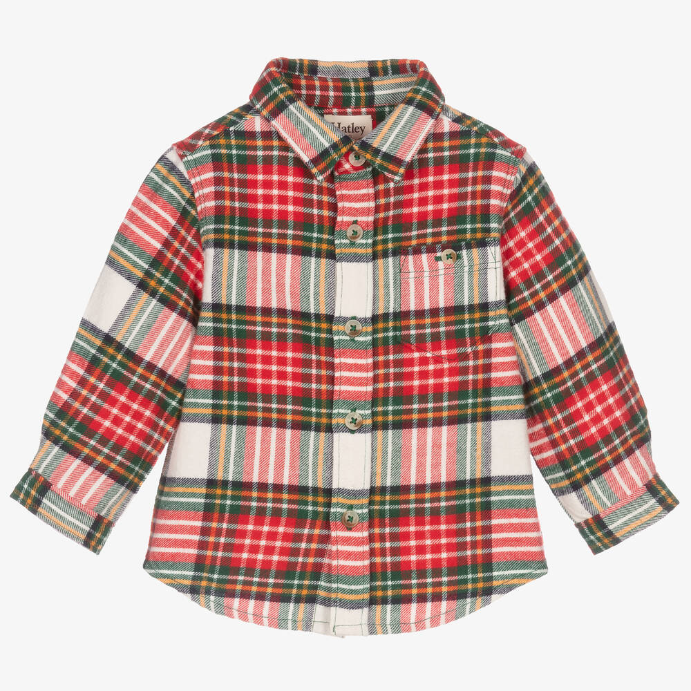 Hatley - Baby Boys Red Check Shirt | Childrensalon