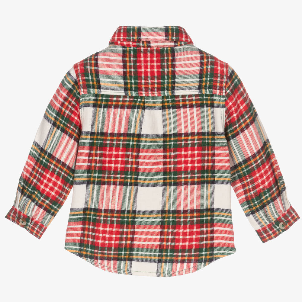 Hatley-Baby Boys Red Check Shirt | Childrensalon Outlet