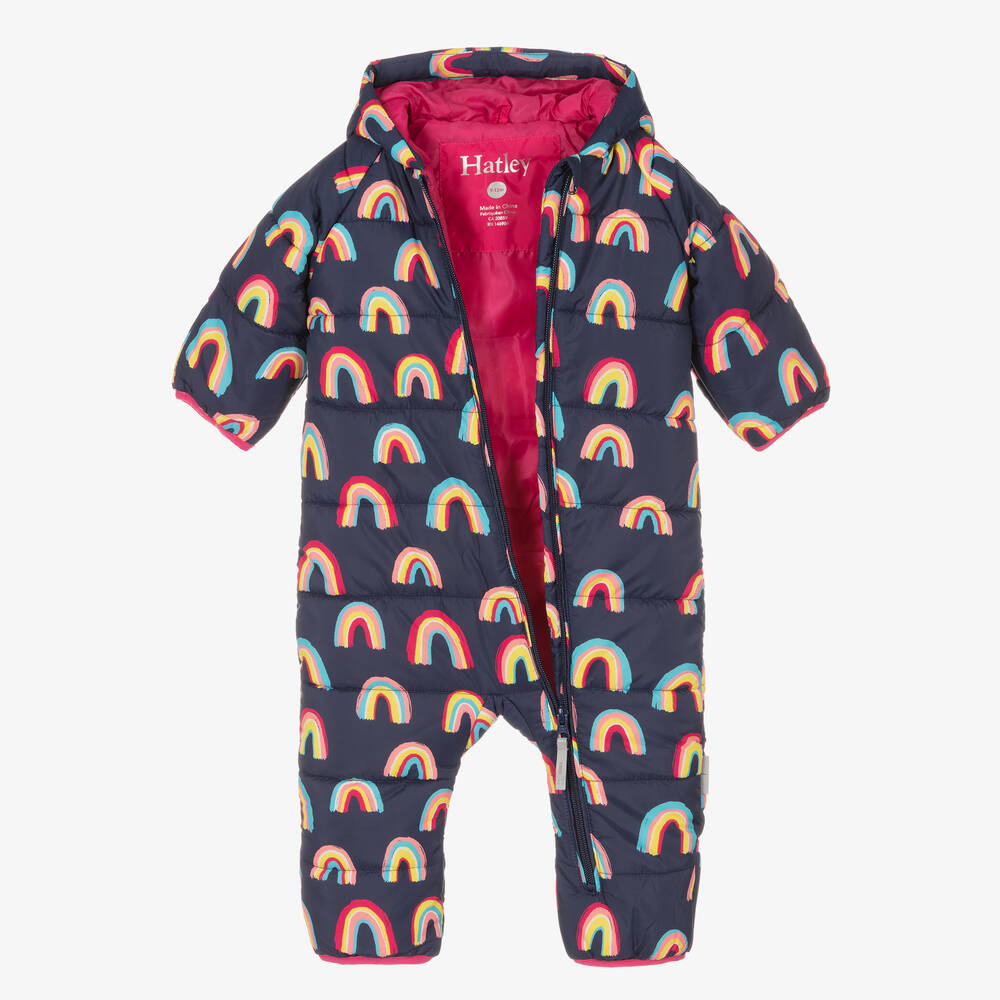 Hatley-Синий зимний комбинезон с радугами | Childrensalon Outlet