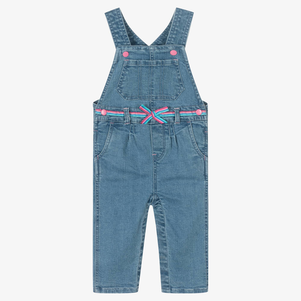 Hatley - Baby Girls Denim Dungarees | Childrensalon