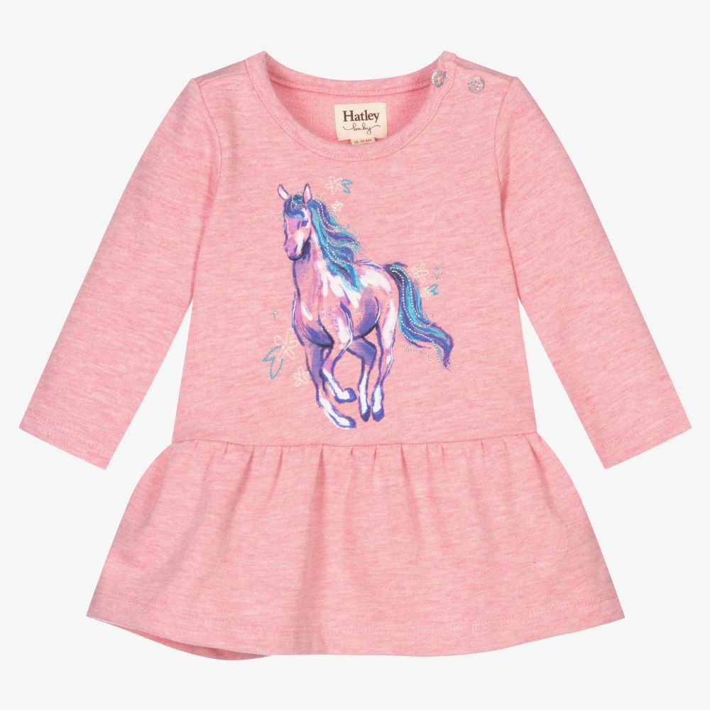 Hatley - Baby Girls Pink Jersey Dress | Childrensalon