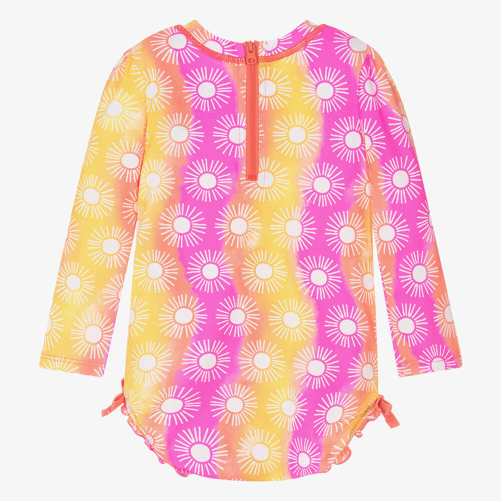 Hatley-Baby Girls Pink Sun Swimsuit (UPF50+) | Childrensalon Outlet