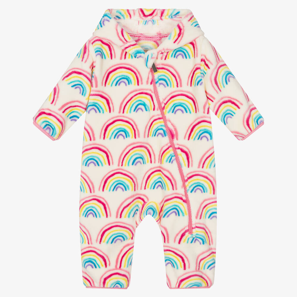 Hatley - Baby Girls Rainbow Pramsuit | Childrensalon