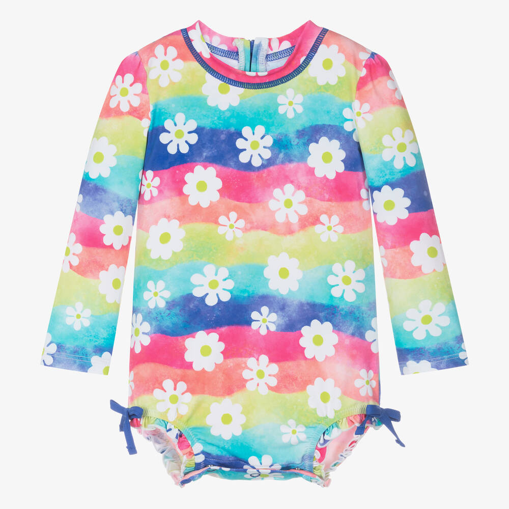 Hatley-Baby Girls Rainbow Swimsuit (UPF50+) | Childrensalon Outlet