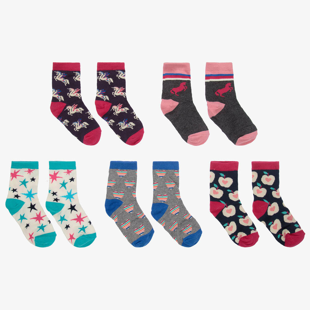 Hatley - Baby Girls Socks (5 Pack) | Childrensalon