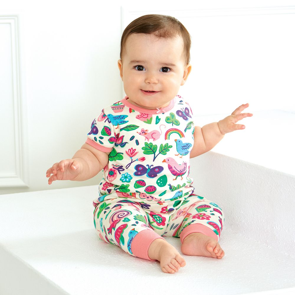 Hatley Baby Girls White Pyjamas Childrensalon Outlet