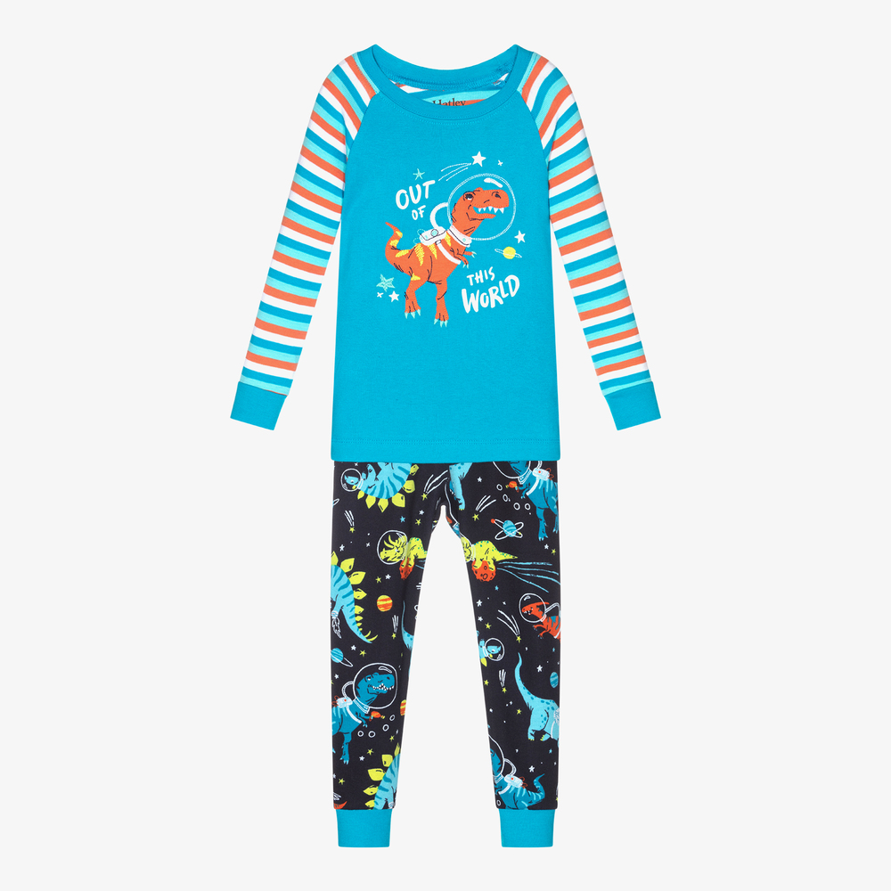 Hatley-Blue Glow-In-The-Dark Pyjamas  | Childrensalon Outlet