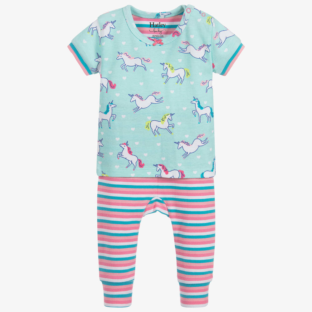 Hatley - Blue Organic Cotton Pyjamas | Childrensalon