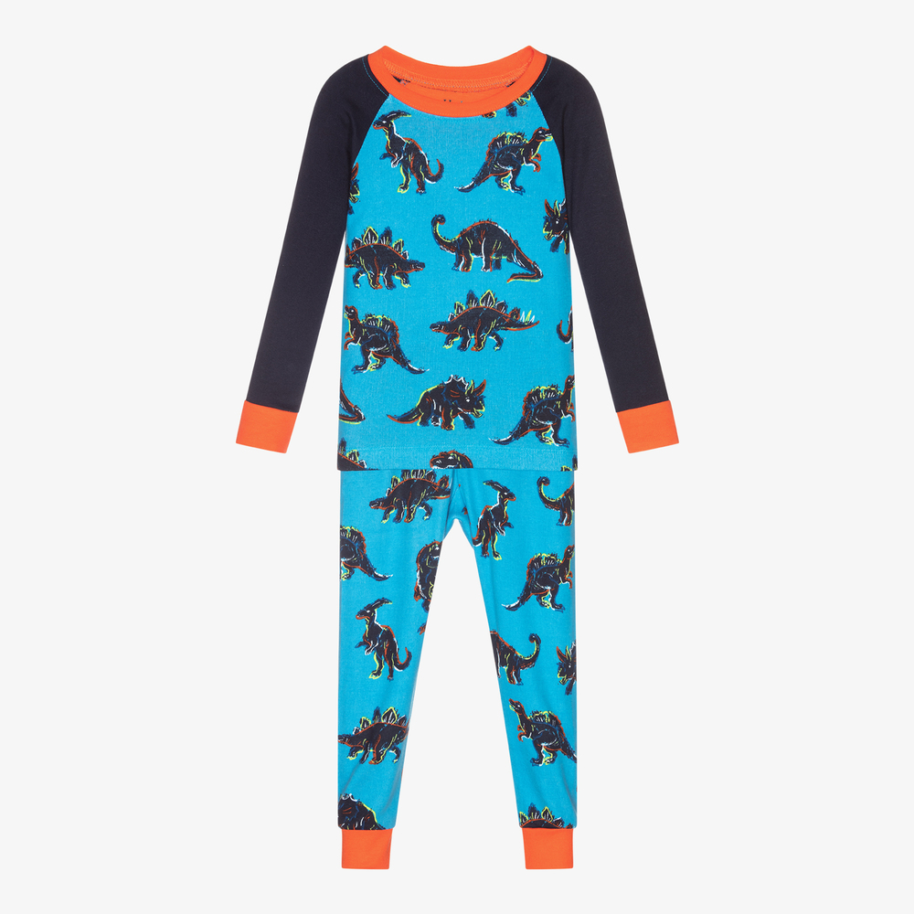 Hatley - Blauer Schlafanzug aus Biobaumwolle | Childrensalon