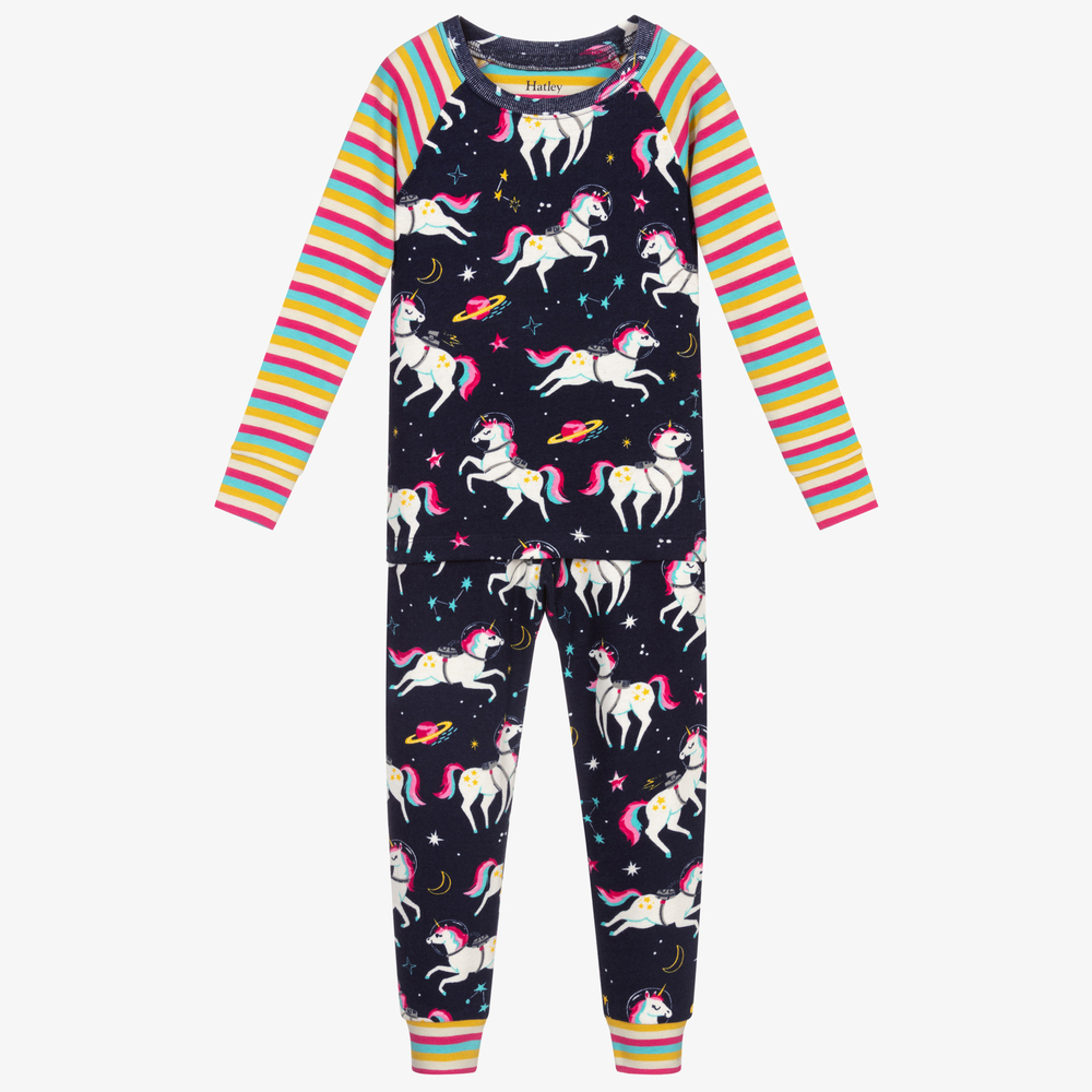 Hatley-Blue Organic Cotton Pyjamas | Childrensalon Outlet