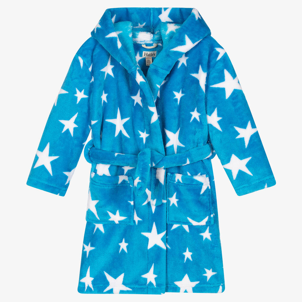 Hatley - Robe de chambre bleue étoiles | Childrensalon
