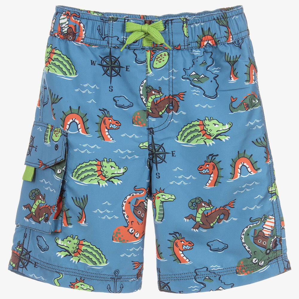 Hatley - Blue Swim Shorts (UPF 50+) | Childrensalon