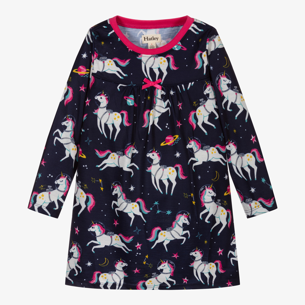 Hatley - Blue Unicorns Nightdress | Childrensalon