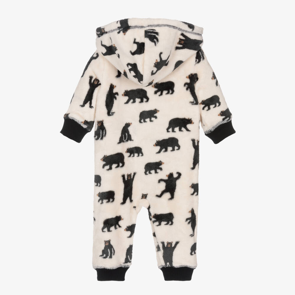 Hatley-Boy's Ivory Cozy Bear Romper | Childrensalon Outlet