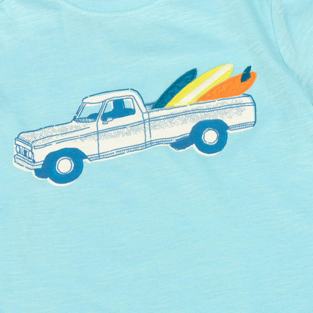 Hatley-Boys Beach Truck Cotton Tee | Childrensalon Outlet