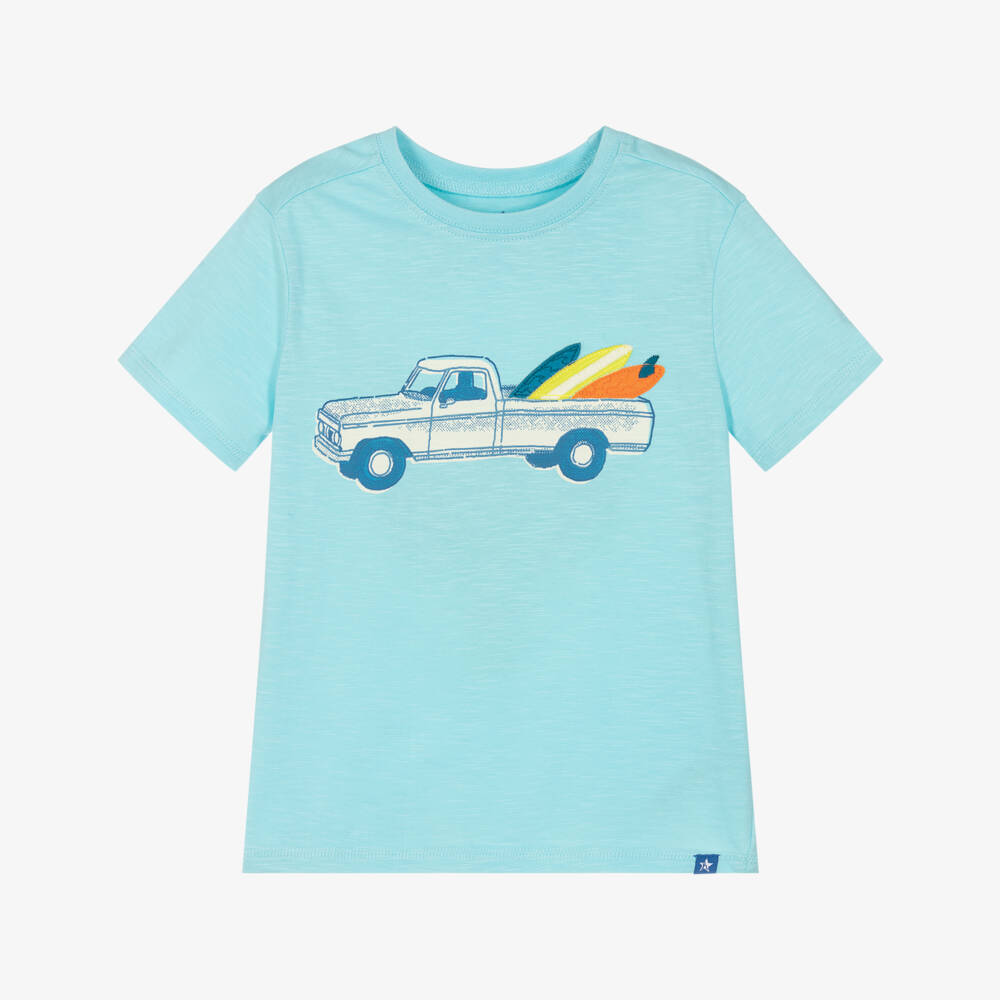 Hatley-Boys Beach Truck Cotton Tee | Childrensalon Outlet