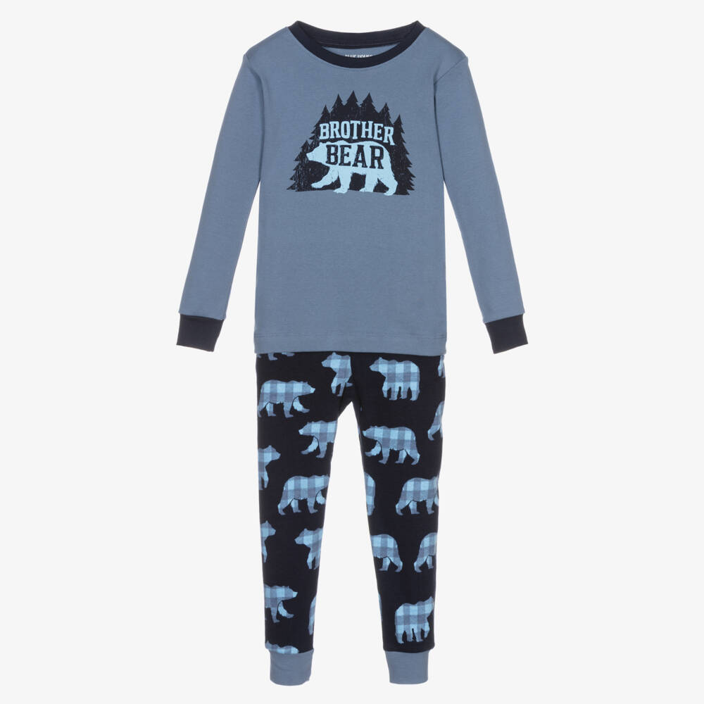 Little Blue House by Hatley-Boys Blue Brother Bear Pyjamas | Childrensalon Outlet