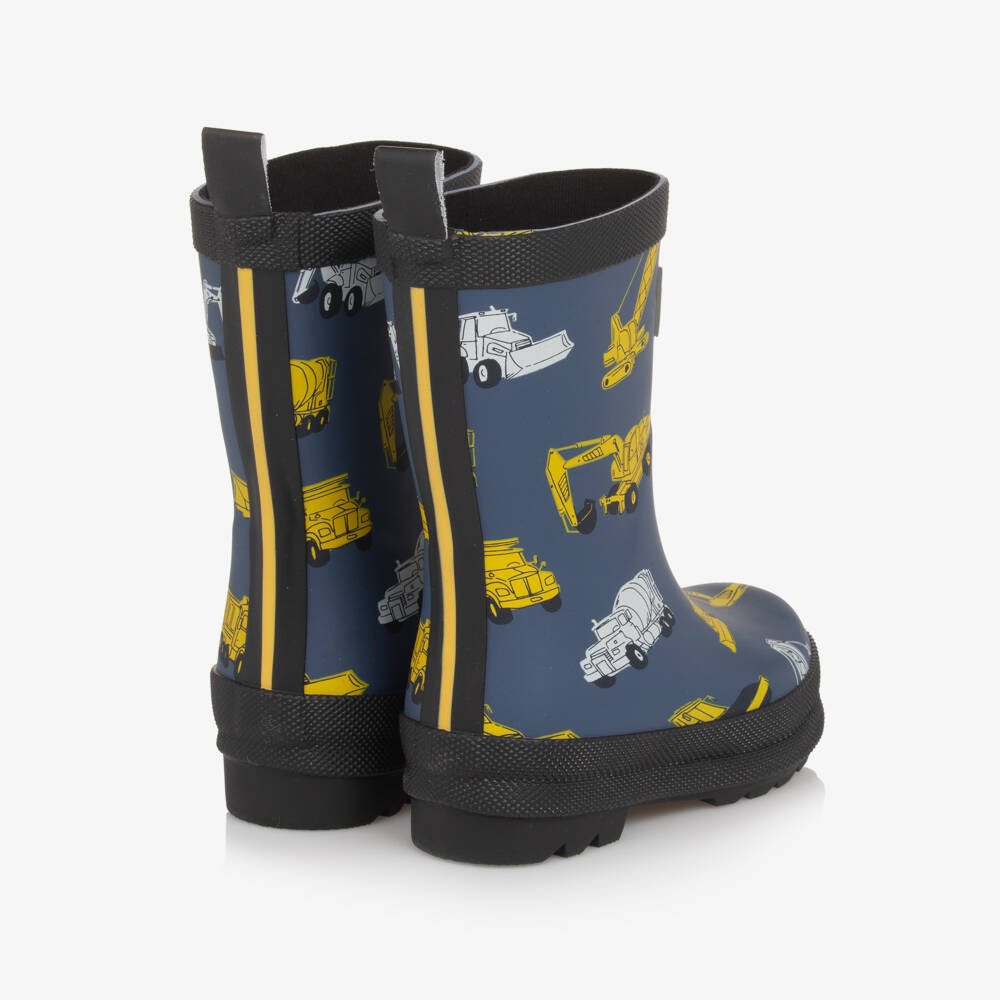 Hatley-Boys Blue Builder Adventure Boots | Childrensalon Outlet