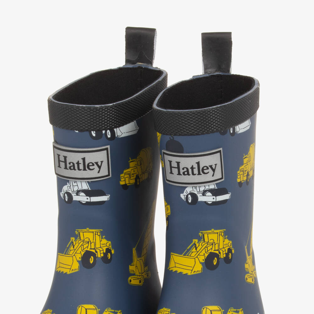Hatley-Boys Blue Builder Adventure Boots | Childrensalon Outlet