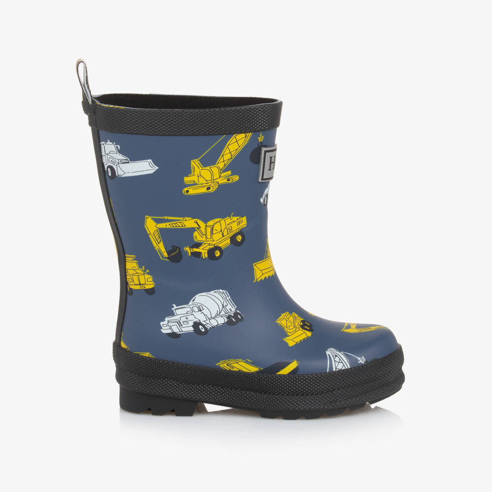 Hatley-Boys Blue Builder Adventure Boots | Childrensalon Outlet