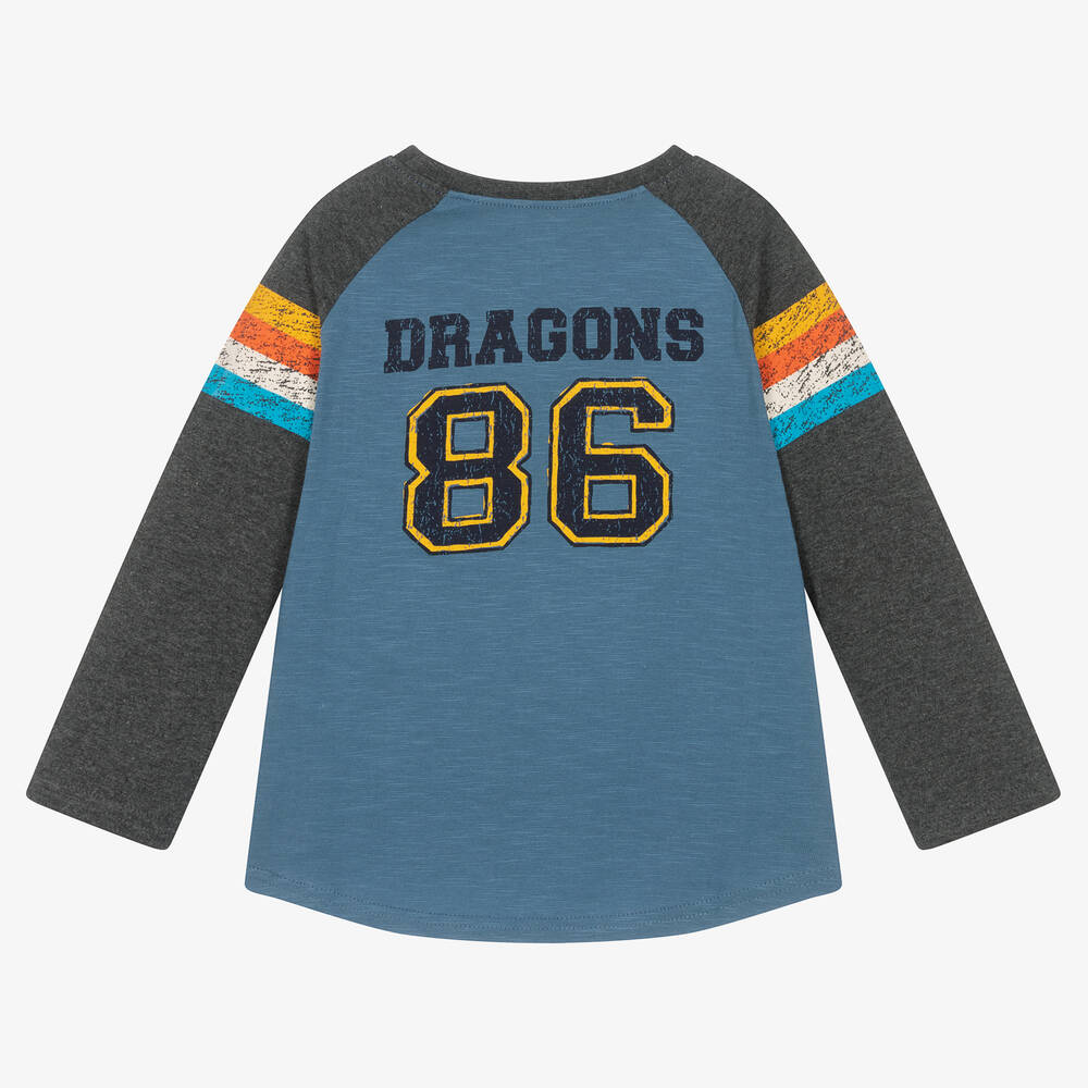 Hatley-توب قطن لون أزرق للأولاد | Childrensalon Outlet