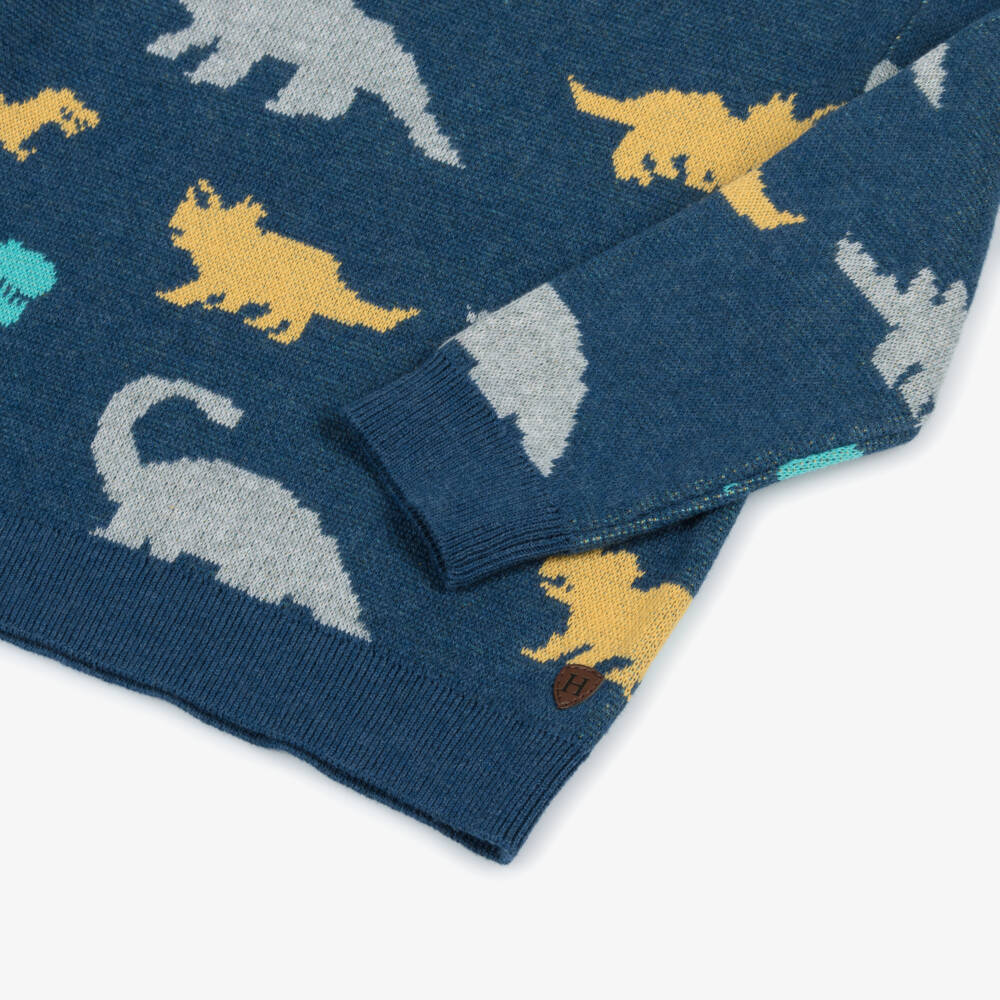 Hatley-Синий вязаный свитер с динозавром для мальчиков | Childrensalon Outlet