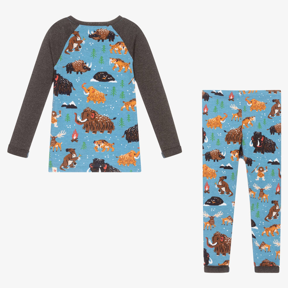 Hatley-Boys Blue Cotton Pyjamas | Childrensalon Outlet