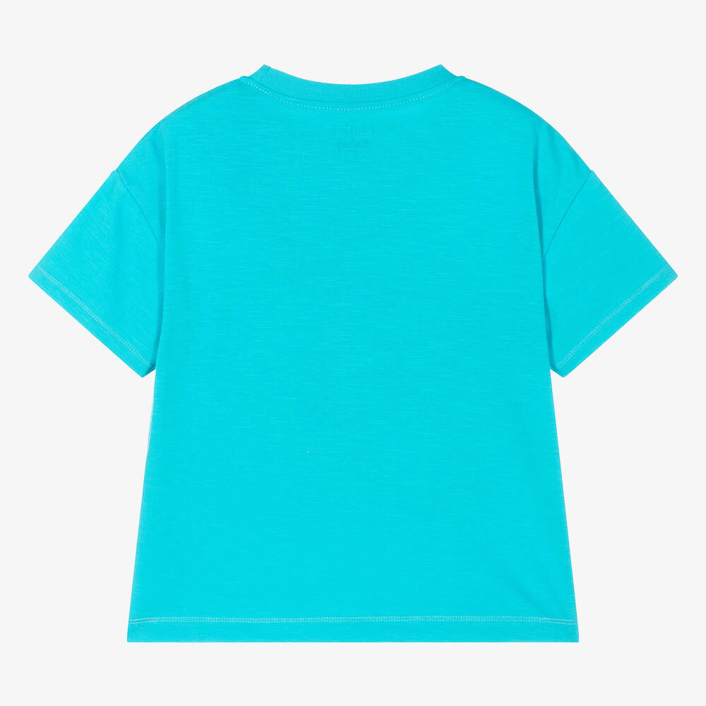 Hatley-Boys Blue Cotton Shark T-Shirt | Childrensalon Outlet
