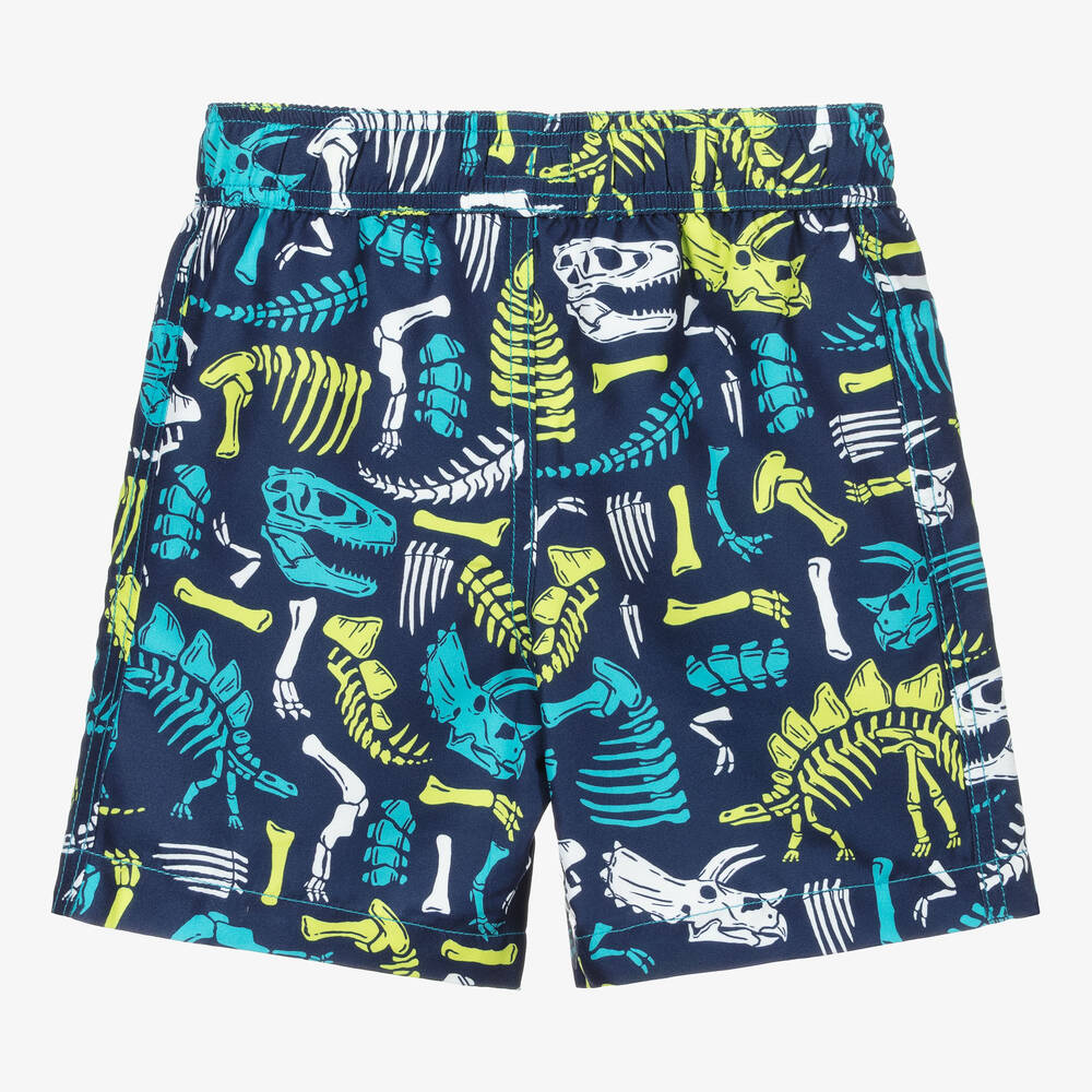 Hatley-Boys Blue Dino Swim Shorts | Childrensalon Outlet