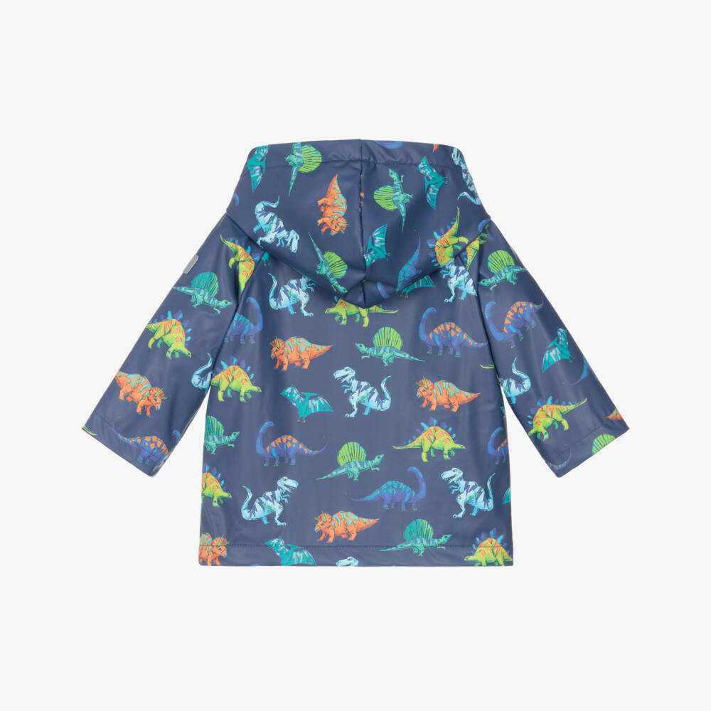 Hatley-Boys Blue Dinosaur Print Raincoat | Childrensalon Outlet