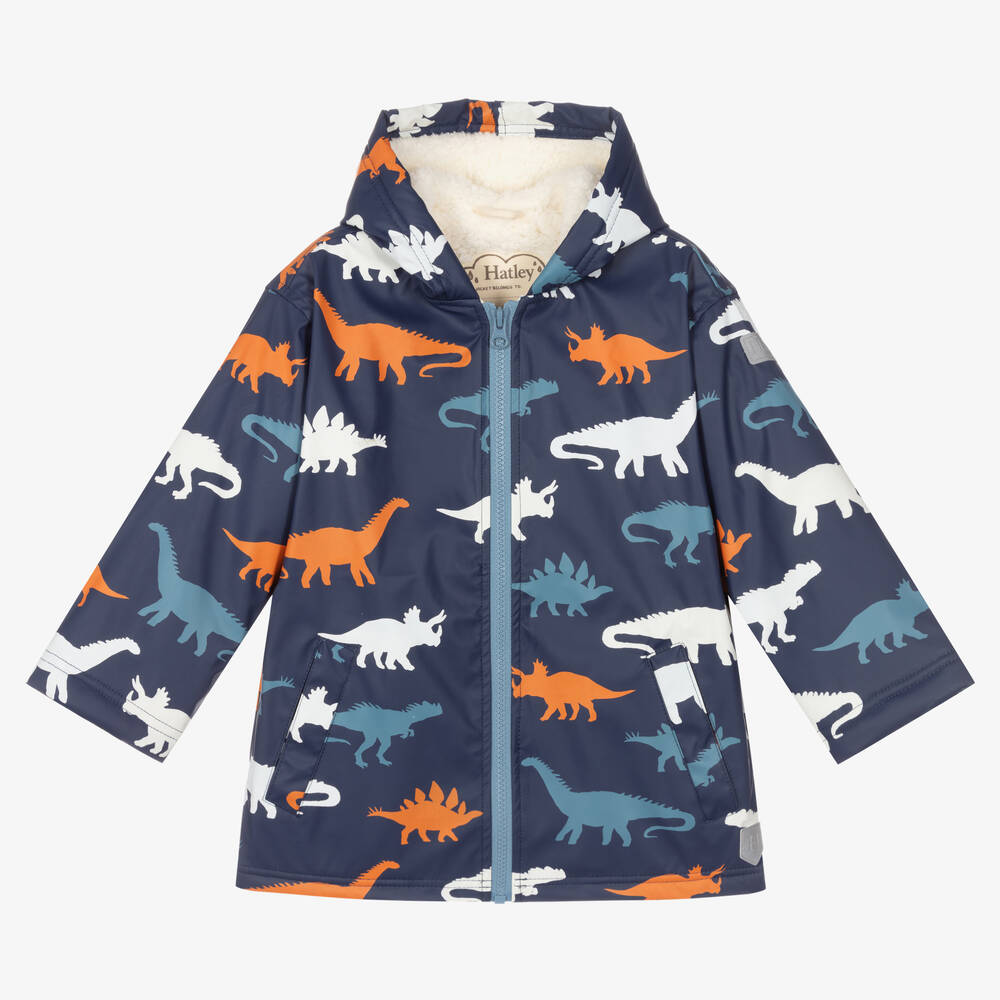 Hatley - Blauer Dino-Regenjacke (J) | Childrensalon