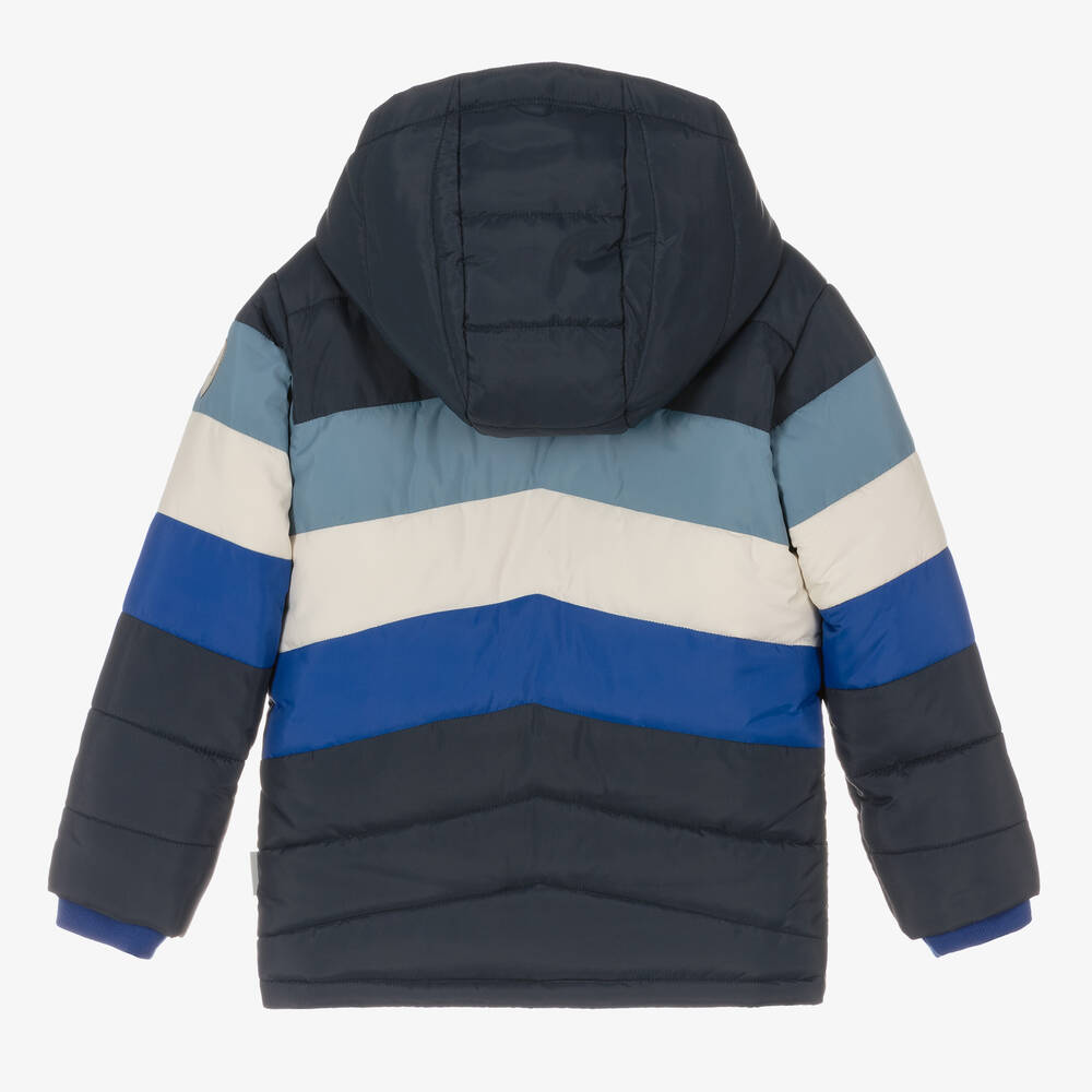 Hatley-Boys Blue Hooded Puffer Coat | Childrensalon Outlet