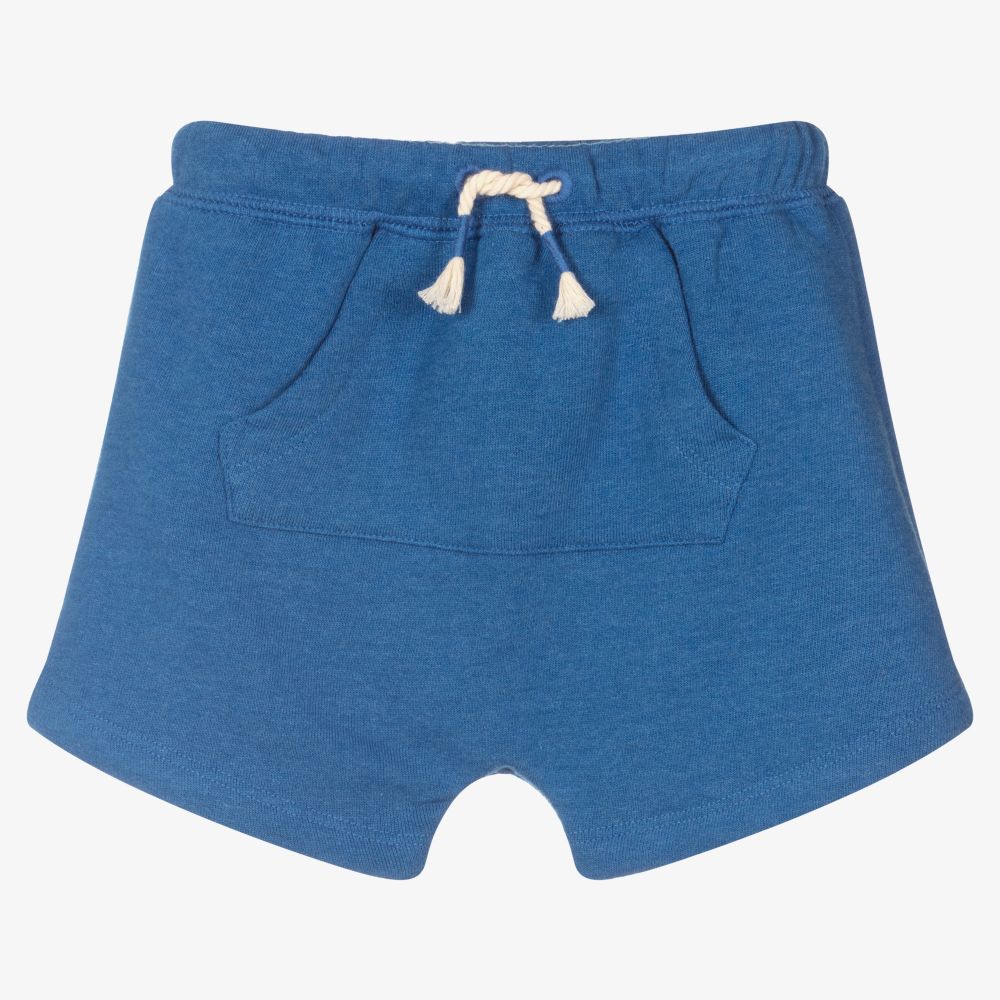 Hatley-شورت أطفال ولادي قطن جيرسي لون أزرق | Childrensalon Outlet