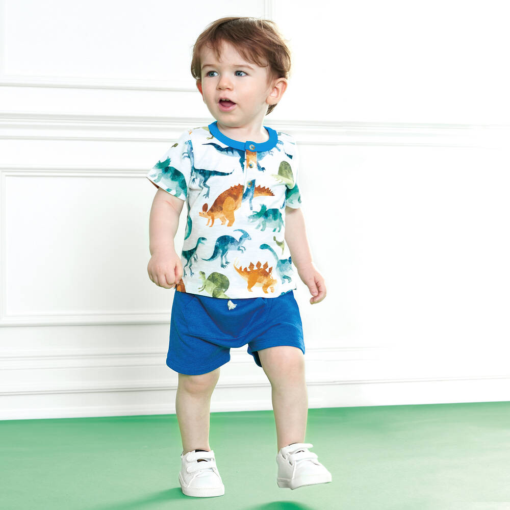 Hatley-Boys Blue Jersey Shorts | Childrensalon Outlet