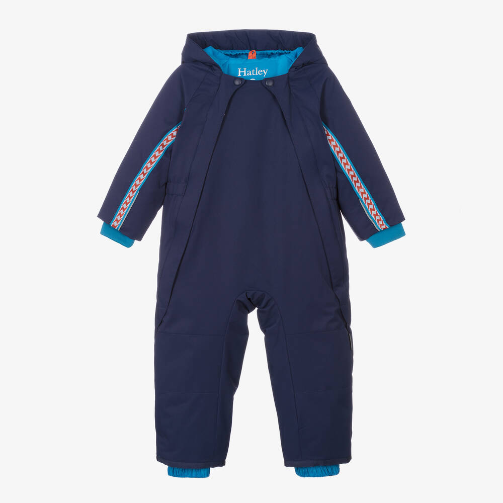Hatley - Boys Blue Padded Snowsuit | Childrensalon