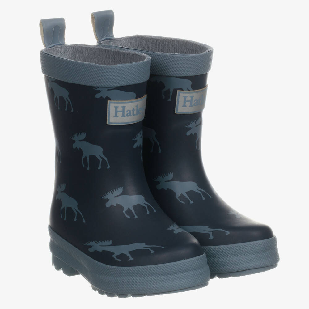 Hatley - Boys Blue Rain Boots | Childrensalon