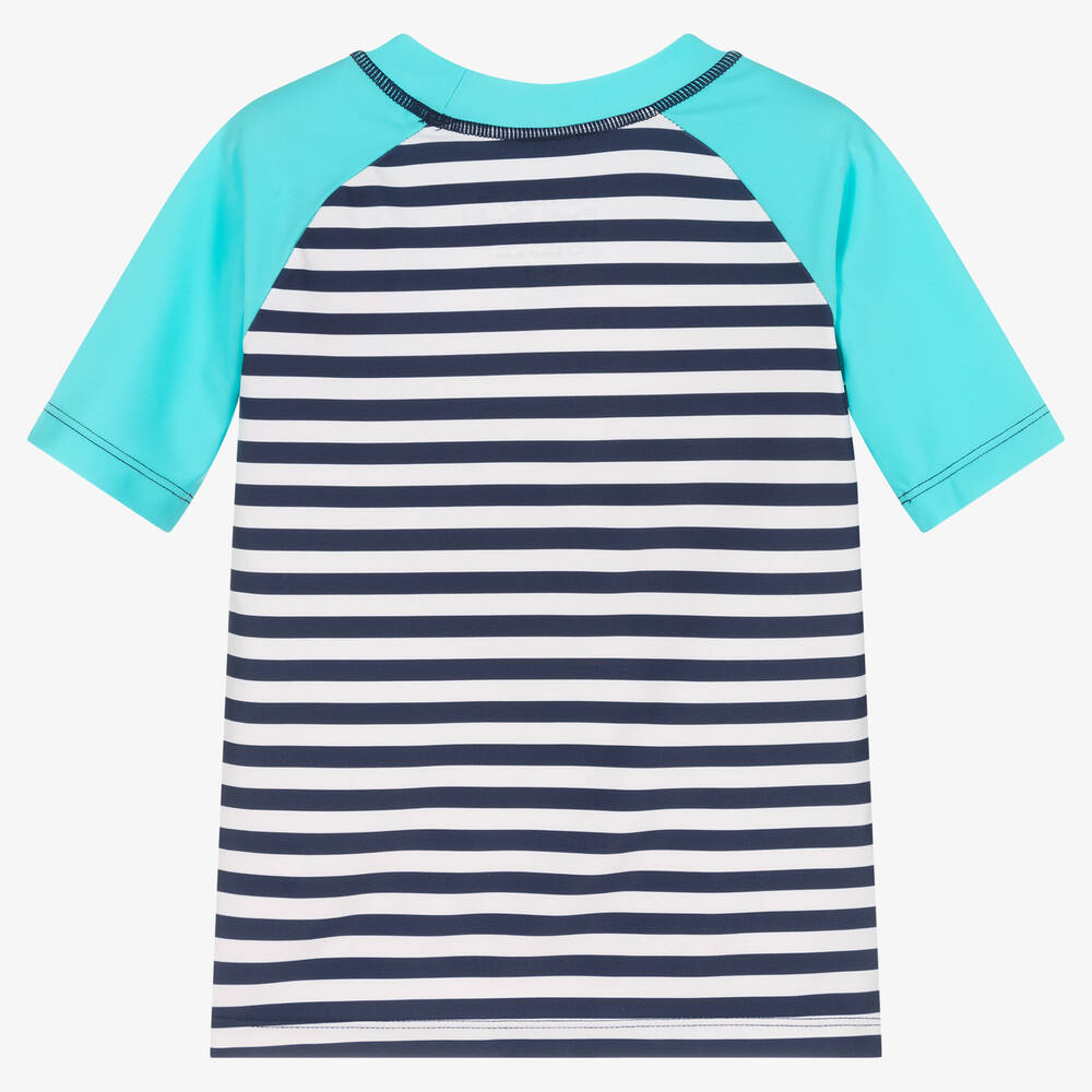 Hatley-توب سباحة مقلم لون كحلي وأبيض (UPF50+) | Childrensalon Outlet