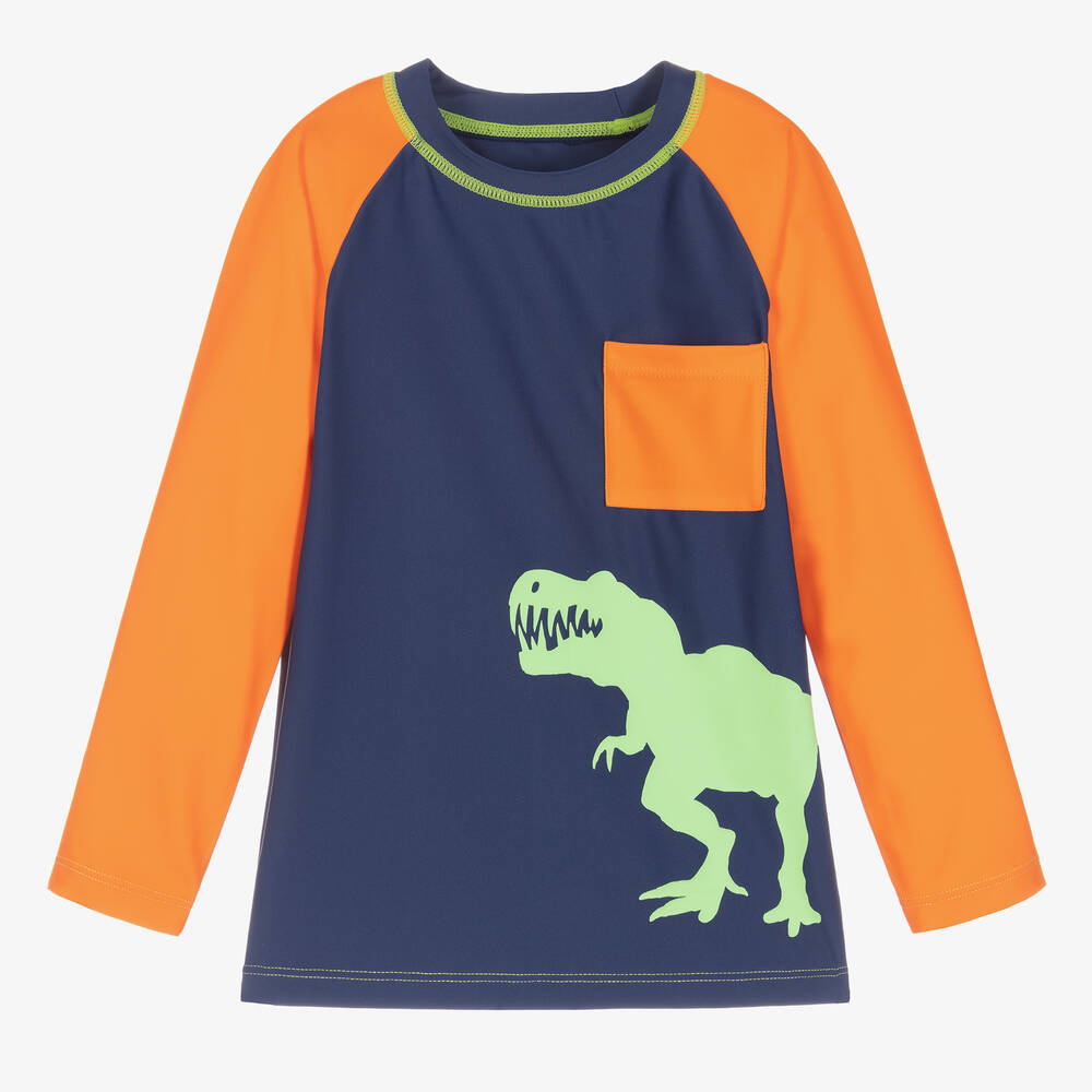 Hatley-Boys Blue Sun Protective Top (UPF50+) | Childrensalon Outlet