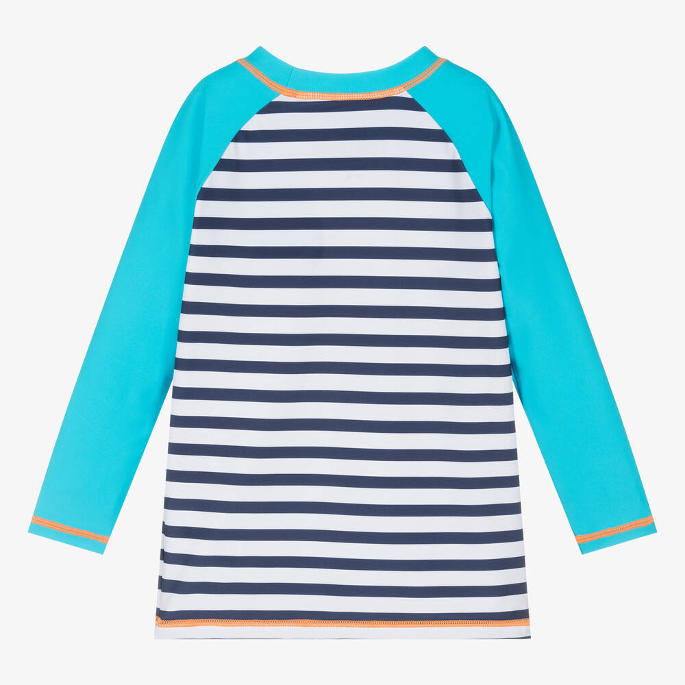 Hatley-توب واقي من الشمس مقلم لون كحلي وأبيض (UPF50+) | Childrensalon Outlet