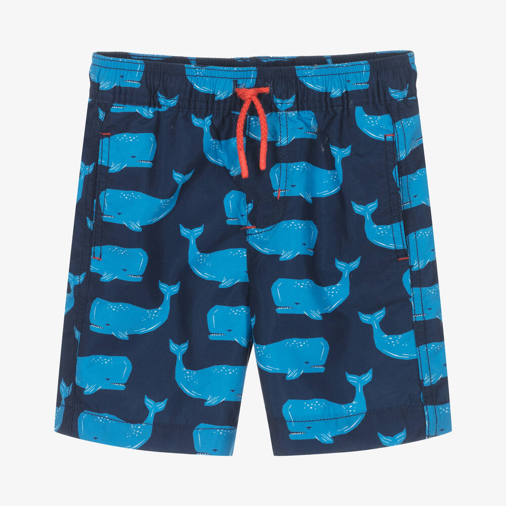 Hatley - Boys Blue Swim Shorts (UPF50+) | Childrensalon