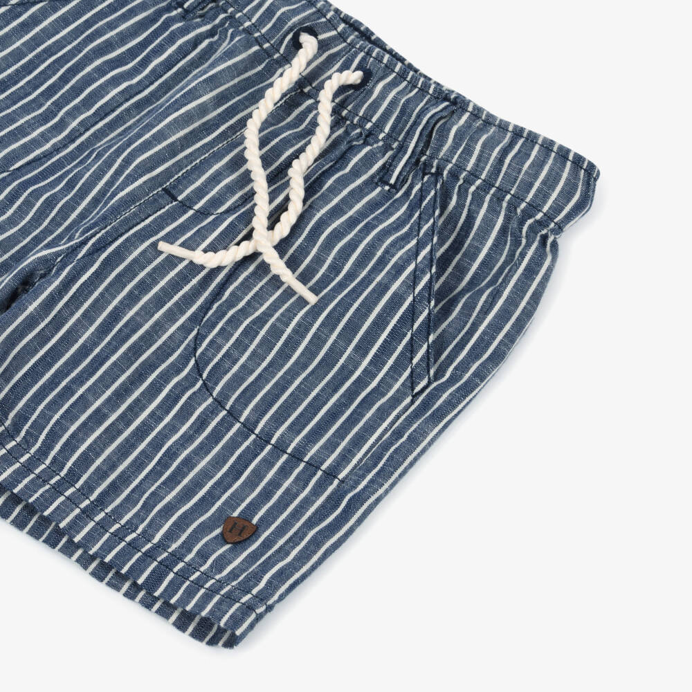 Hatley-Boys Classic Blue Stripe Shorts | Childrensalon Outlet