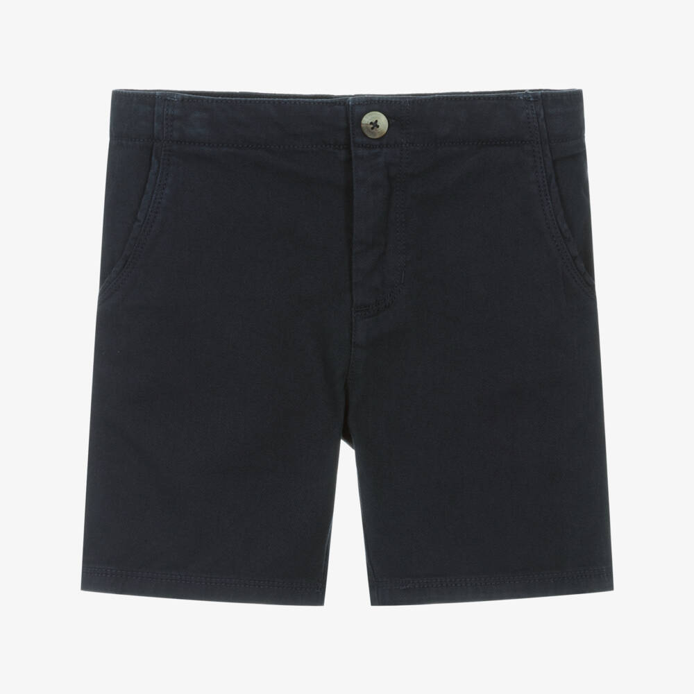 Hatley-Boys Classic Navy Twill Shorts | Childrensalon Outlet