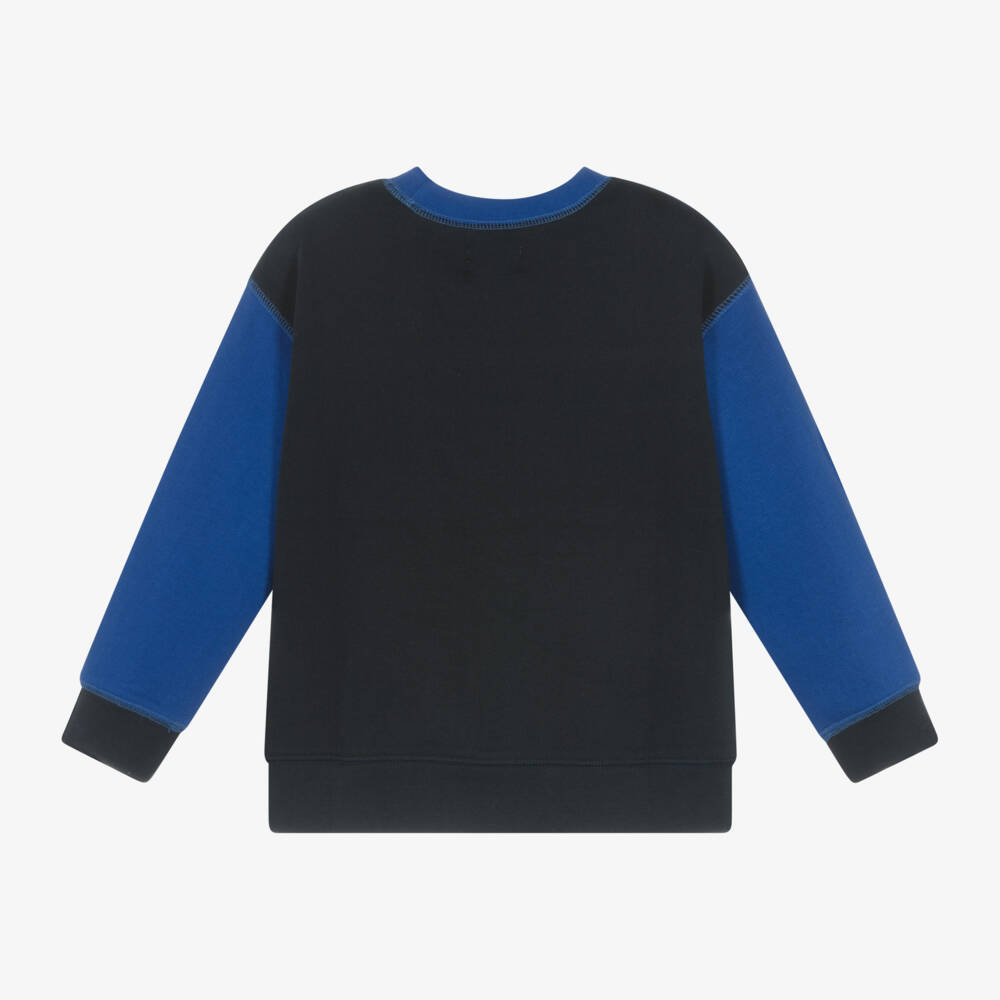 Hatley-Boys Colourblock Cotton Sweatshirt | Childrensalon Outlet
