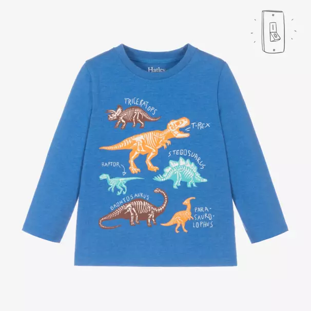 Hatley-Boys Cotton Dinosaur Long Sleeve Tee | Childrensalon Outlet