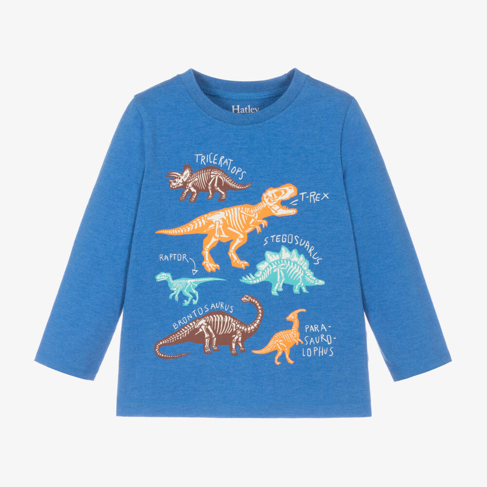 Hatley-Boys Cotton Dinosaur Long Sleeve Tee | Childrensalon Outlet