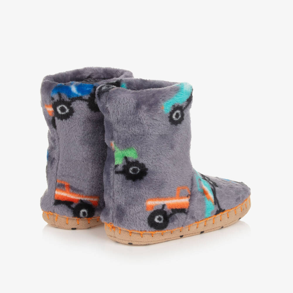 Hatley-Boys Cozy Truck Slippers | Childrensalon Outlet