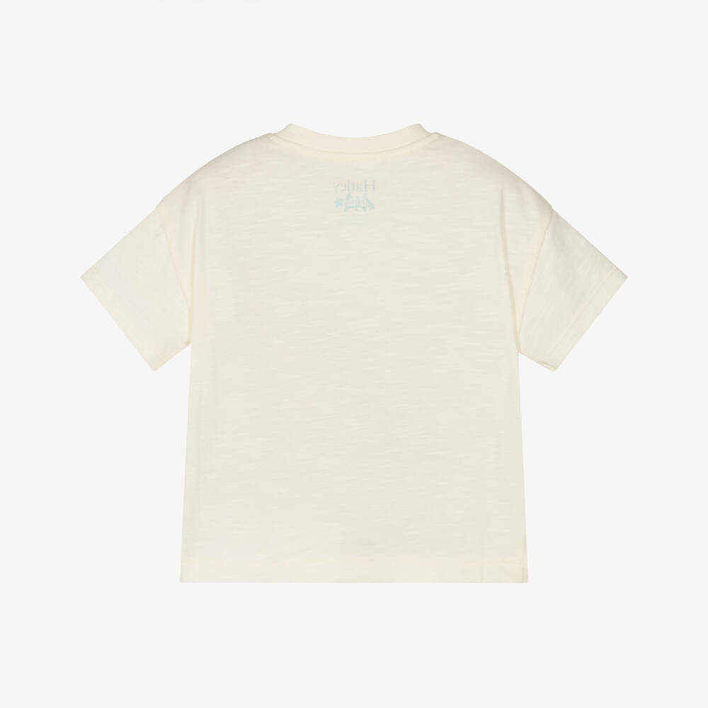 Hatley-Boys Creamy Cotton Plane Tee | Childrensalon Outlet
